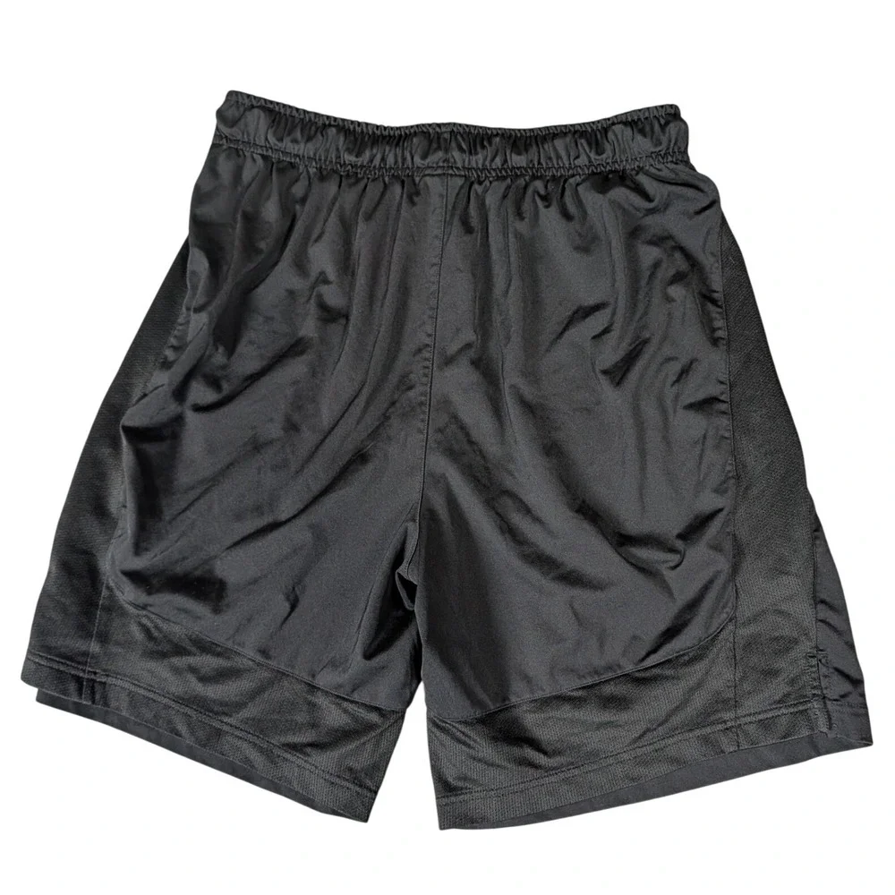 Nike Mens Dri-FIT Basketball Training Shorts Black Mesh Panels Size L